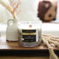 Świece - Świeca zapachowa z drewnianym knotem Gardenia tahitańska Tiare Amberwood 396 g Candle-lite - miniaturka - grafika 1
