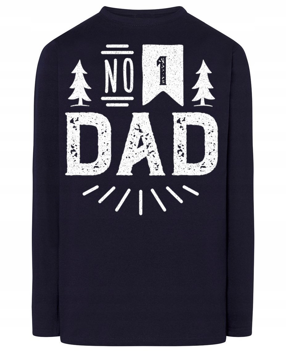 Longsleeve fajny na prezent nadruk TATA nr 1 r.3XL