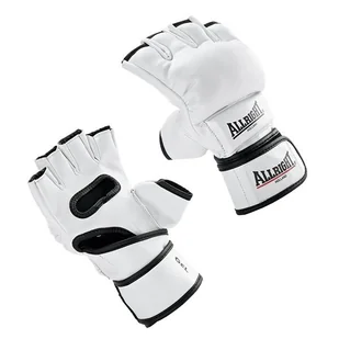 Allright RĘKAWICE MMA PRO ROZM XXL BIAŁ PU SW02515 - Rękawice bokserskie - miniaturka - grafika 1