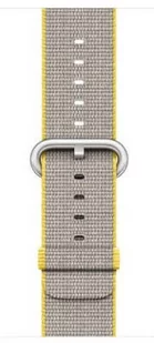 Oryginalny Pasek Apple Watch Nylon Yellow / L.Gray 38mm - Akcesoria do smartwatchy - miniaturka - grafika 1