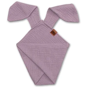 Pieluszka Dou Dou Bunny Z Organicznej Bio Bawełny Gots Cozy Muslin With Ears 2In1 Blush Hi Little One - Chusty do noszenia dzieci - miniaturka - grafika 1
