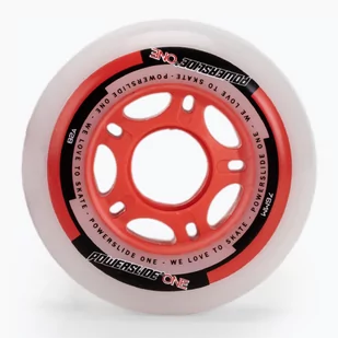 Kółka do rolek z łożyskami Powerslide PS One Spacer/Bearings 76 mm/82A 8 szt. red - Akcesoria do skatingu - miniaturka - grafika 1