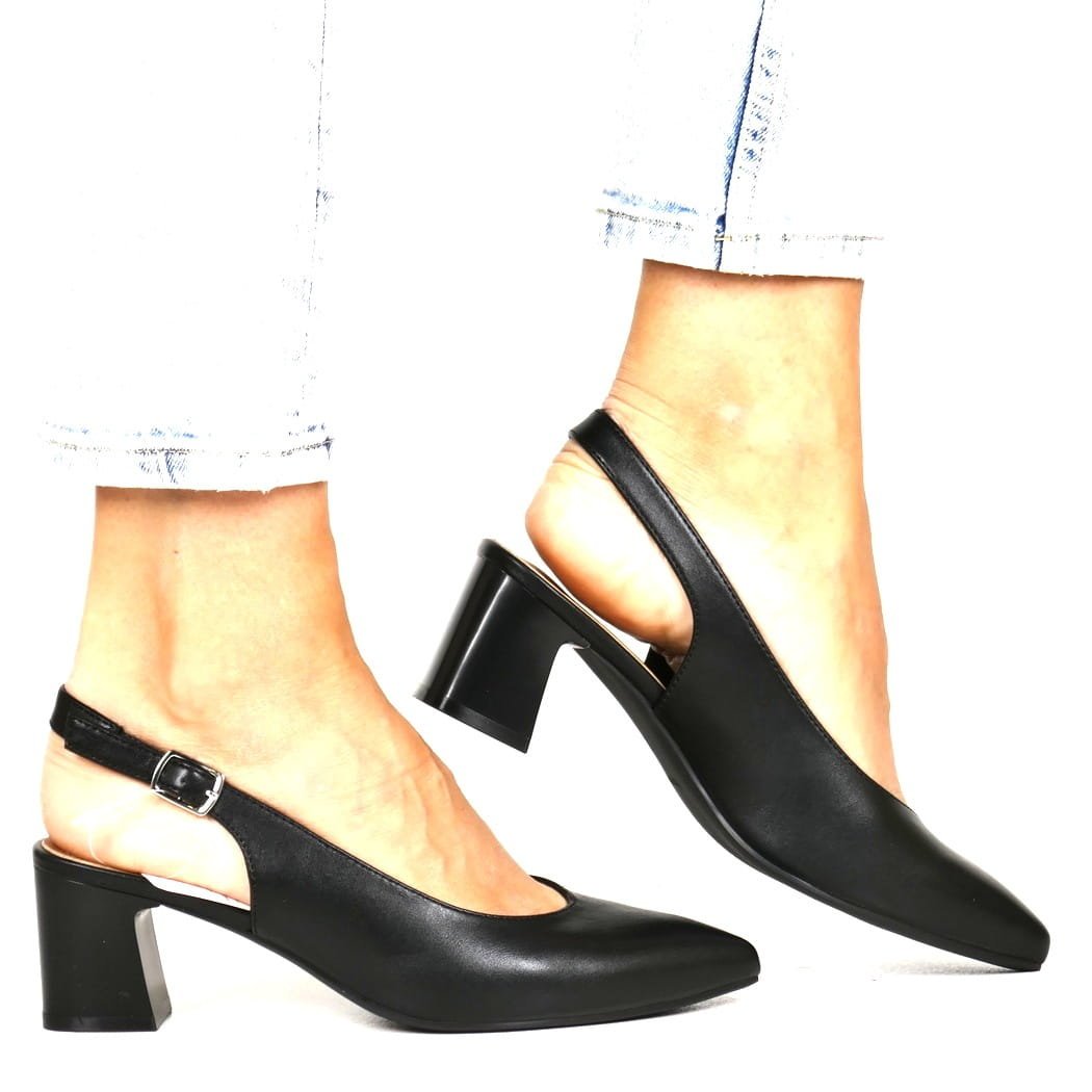 CZÓŁENKA BEZ PIĘTY SERGIO LEONE 463 CZARNE, 41, 26,5cm