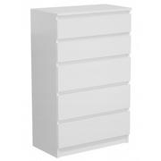 Komody - Biała minimalistyczna komoda z szufladami - Beta 4X - miniaturka - grafika 1
