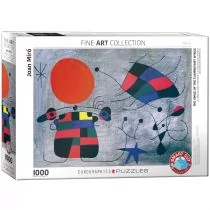 Eurographics Puzzle 1000 elementów. Uśmiech ekstrawaganckich skrzydeł, Joan Miro - Puzzle - miniaturka - grafika 1