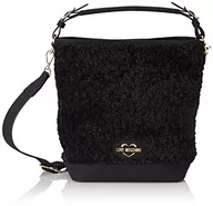 Torebki damskie - Love Moschino Damska torba na ramię Jc4384pp0fkn100a, czarna - miniaturka - grafika 1