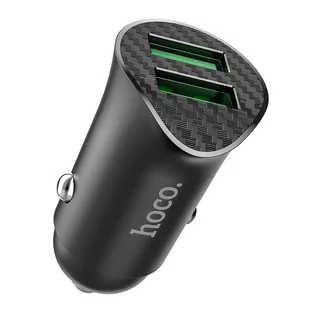 Hoco ładowarka samochodowa 2 x USB QC3.0 18W Farsighted Z39 czarna - Ładowarki samochodowe - miniaturka - grafika 1