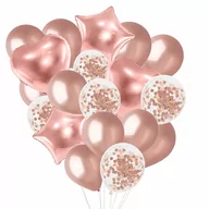 Wieczór panieński i kawalerski - ZESTAW BALONY WIECZÓR PANIEŃSKI ROSE GOLD Y2 - miniaturka - grafika 1