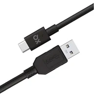 Kable USB - Kabel USB - USB-C XQISIT 49412 1 m Czarny - miniaturka - grafika 1