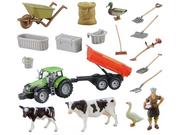 Figurki dla dzieci - Zestaw Do Złożenia DIY Farma Wysoki Płot Zwierzęta Krowa Kaczka - miniaturka - grafika 1