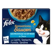 Mokra karma dla kotów - Felix Sensations 12 x 85 g Różnorodność smaków z wody - miniaturka - grafika 1