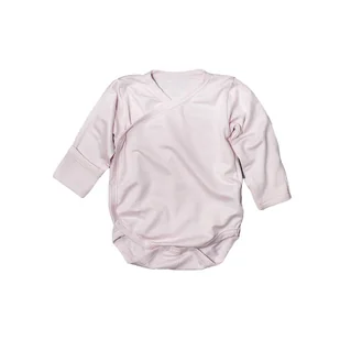 Bamboo, Body kimono z długim rękawem, różowe, rozmiar 56 - ubranko - Body dla niemowląt - miniaturka - grafika 1