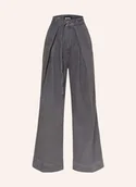Spodnie damskie - Boss Jeansy Wide Leg Central 3.0 grau - BOSS - miniaturka - grafika 1