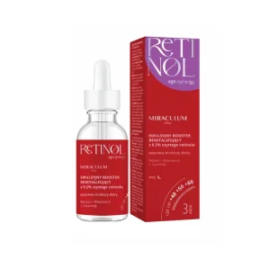 Miraculum Retinol Age-Synergy emulsyjny booster rewitalizujący na noc z 0,2% czystego retinolu 30 ml - Serum do twarzy Miraculum Retinol Age-Synergy emulsyjny booster rewitalizujący na noc z 0,2% czystego retinolu 30 ml - Serum do twarzy - miniaturka - grafika 1