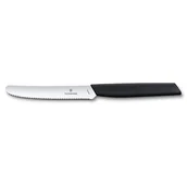 Noże - Victorinox Nóż ząbkowany stołowy / do pomidorów Swiss Modern black 6.9003.11W - miniaturka - grafika 1