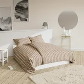 Pościel - Pościel 140x200 Kłos beżowa z jedną poszewką - miniaturka - grafika 1