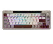 Klawiatury - Epomaker RT65W Wisteria Linear Switch szaro-biały/grey-white - miniaturka - grafika 1