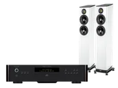 Zestawy stereo - Rotel RA-1572 MkII (czarny) + FS408.2 (biały) - miniaturka - grafika 1