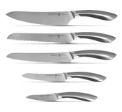 Noże kuchenne - Zestaw noży 5 el. Black Stone Zwieger - miniaturka - grafika 1