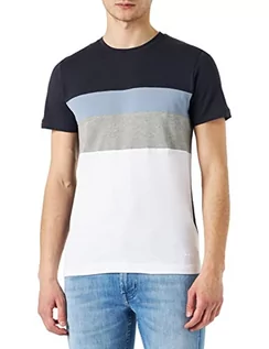 Koszulki męskie - Geox Męski T-shirt, biały (Optical White), S, optical white, S - grafika 1