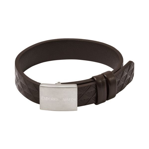 bracciale uomo emporio armani egs3135040 eagle logo