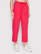 Spodnie sportowe damskie - Tommy Hilfiger Spodnie dresowe Interlock WW0WW33576 Różowy Regular Fit - miniaturka - grafika 1