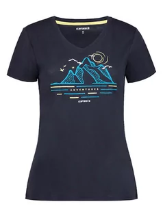 Koszulki sportowe damskie - Icepeak Koszulka funkcyjna "Beaune" w kolorze granatowym - grafika 1