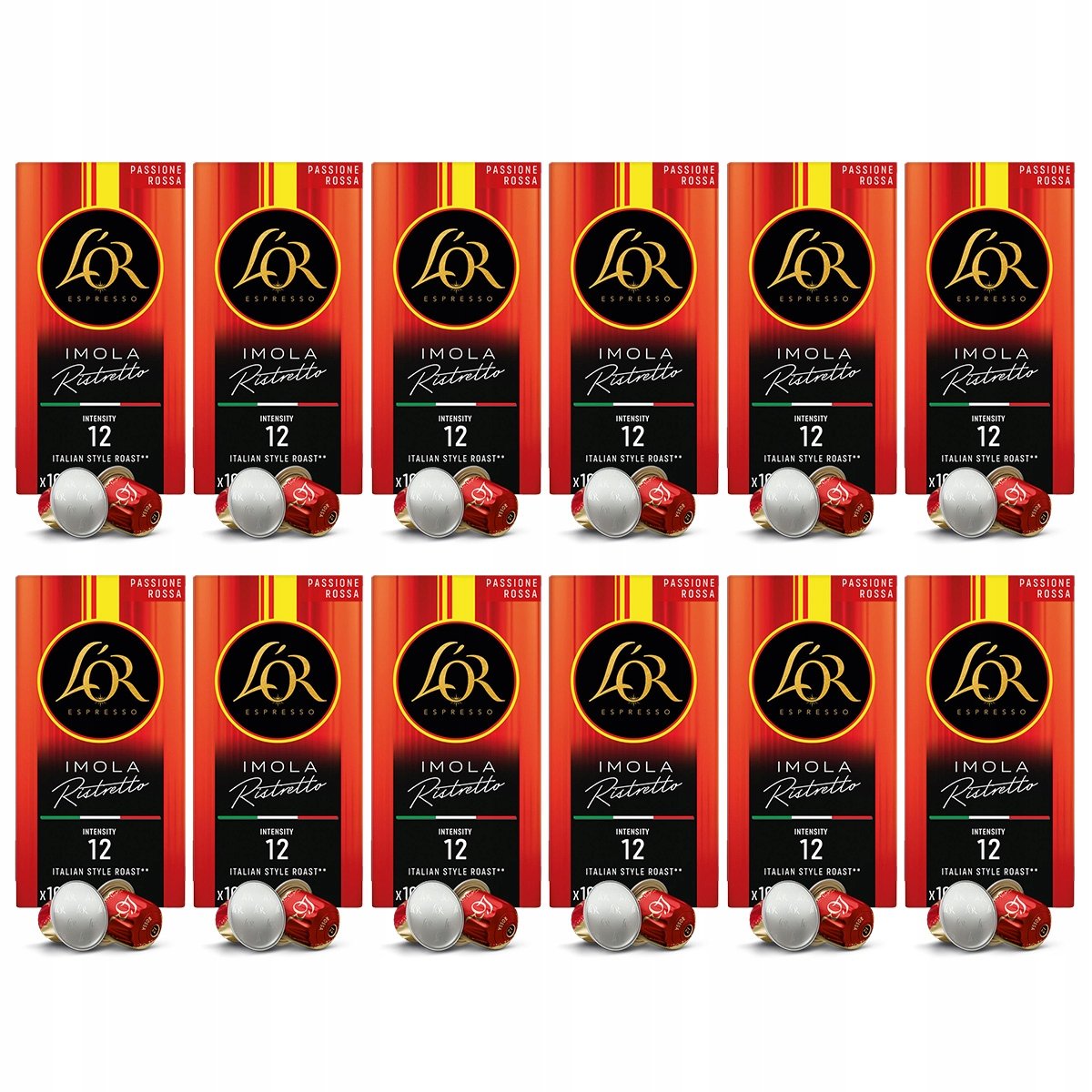 Kapsułki do Nespresso(r)* L'or Passione Rosa Ristretto Imola 12x 10szt.