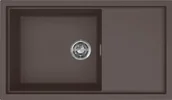 Zlewozmywaki - ELLECI Zlew SINTESI 410 cocoa (K87) KERATEK (LKS41087) - miniaturka - grafika 1
