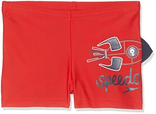 Speedo chłopięcy statek kosmiczny aplikacja szorty wodne Neonwhizz Risk Red/Navy 4YRS - Spodenki damskie - miniaturka - grafika 1