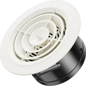 Kratki wentylacyjne - Kratka wentylacyjna z okrągłymi otworami wylotowymi powietrza, pasująca do otworów o średnicy 125 mm, biała - miniaturka - grafika 1