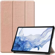 Etui do tabletów - Bizon Etui Case Tab Croc do Samsung Galaxy Tab S8 / S7, różowozłote - miniaturka - grafika 1