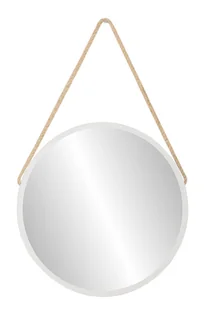 DUŻE Lustro Profilmat OKRĄGŁE 90 BIAŁA rama NA SZNURZE PREMIUM - Lustra DUŻE Lustro Profilmat OKRĄGŁE 90 BIAŁA rama NA SZNURZE PREMIUM - Lustra - miniaturka - grafika 1