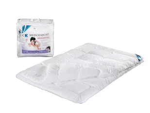 Kołdra antyalergiczna 160x200 Med Comfort 1,20 kg biała 100% microfibra AMW - Kołdry - miniaturka - grafika 1