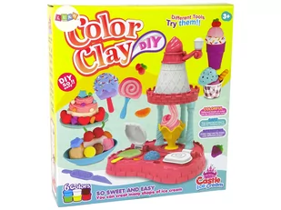 Zestaw Ciastolina Akcesoria Lody 6 Kolorów - Masy plastyczne - miniaturka - grafika 2