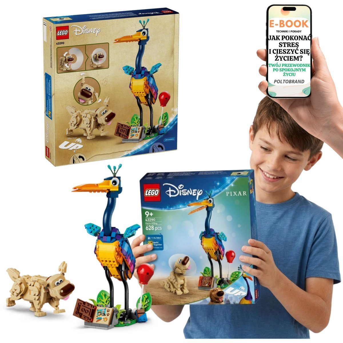 KLOCKI LEGO DISNEY 43290 Stefan i As Odlot Pixar Zwierzęta LEGO Disney Pixar + E-BOOK-1
