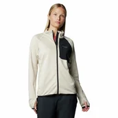 Kurtki damskie - Damska kurtka polarowa Columbia Triple Canyon Grid Fleece II Full Zip Jacket dark stone/black - S - miniaturka - grafika 1