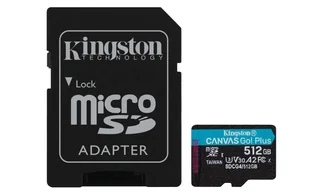 Kingston Technology Canvas Go! Plus 512 GB MicroSD UHS-I Klasa 10 SDCG4/512GB - Karty pamięci - miniaturka - grafika 1