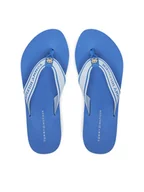 Klapki i japonki damskie - Tommy Hilfiger Japonki Hilfiger Webbing Beach Sandal FW0FW08515 Niebieski - miniaturka - grafika 1