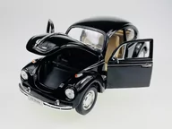 Samochody i pojazdy dla dzieci - WELLY VW VOLKSWAGEN BEETLE CZARNY 1:24 SAMOCHÓD NOWY METALOWY MODEL - miniaturka - grafika 1