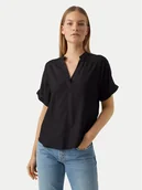 Bluzki damskie - Vero Moda Bluzka Beauty 10279697 Czarny Regular Fit - miniaturka - grafika 1