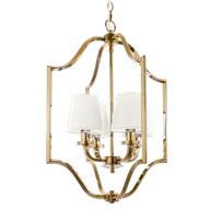 Lampy sufitowe - Lampa Hampton wisząca NEW YORK P04667AU-WH - Cosmo Light - miniaturka - grafika 1