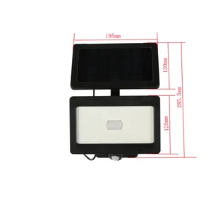 Inspire Naświetlacz solarny Thos IP44 z czujnikiem ruchu - Lampy ogrodowe - miniaturka - grafika 1
