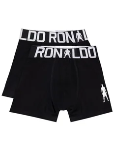 Cristiano Ronaldo CR7 Komplet 2 par bokserek Boys 2-Pack Boxer 8400-51-451 Czarny - Majtki dla dzieci - miniaturka - grafika 1