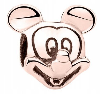 Charms Myszka Mickey różowe złoto srebro 925