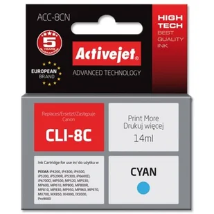 Canon Canon CLI 8C z chipem zamiennik CLI8C - Tusze oryginalne - miniaturka - grafika 1
