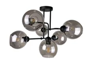 Lampy sufitowe - Cosmo lampa sufitowa 6-punktowa czarna 1298 - miniaturka - grafika 1
