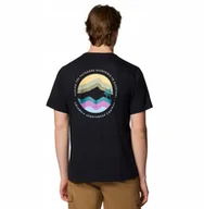 Koszulki męskie - Columbia Kettle River Outdoor Tee 2120411010 Czarne L - miniaturka - grafika 1