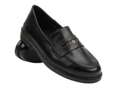 Mokasyny damskie - Eleganckie Mokasyny Damskie Vinceza 18100, Czarne - miniaturka - grafika 1