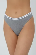 Majtki damskie - Tommy Hilfiger Stringi (3-pack) kolor szary - miniaturka - grafika 1